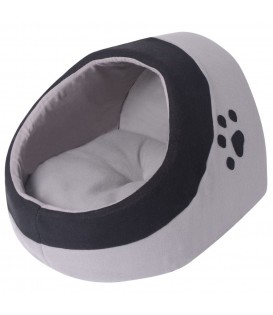 Cuccia per Gatti Grigio e Nero Taglia Media