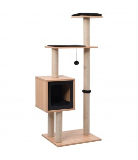 Albero per Gatti con Tappeto Tiragraffi in Sisal 123 cm