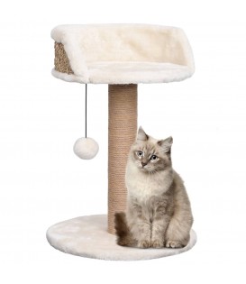 Albero per Gatti con Palo Tiragraffi 49 cm in Giunco