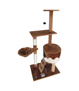  CAT TREE BEIGE&COFFEE
