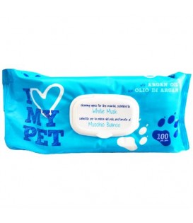 SALVIETTE DETERGENTI ANIMALI 100 PZ. MUSCHIO I LOVE MY PET BOX DA 6 PEZZI
